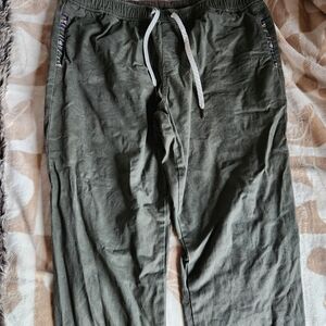 Men's Casual Olive Joggers with Drawstring